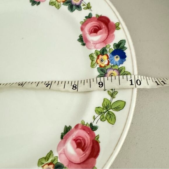 Royal Staffordshire England Vintage Dinner Plate Floral Pattern Single 10in - Picture 5 of 5